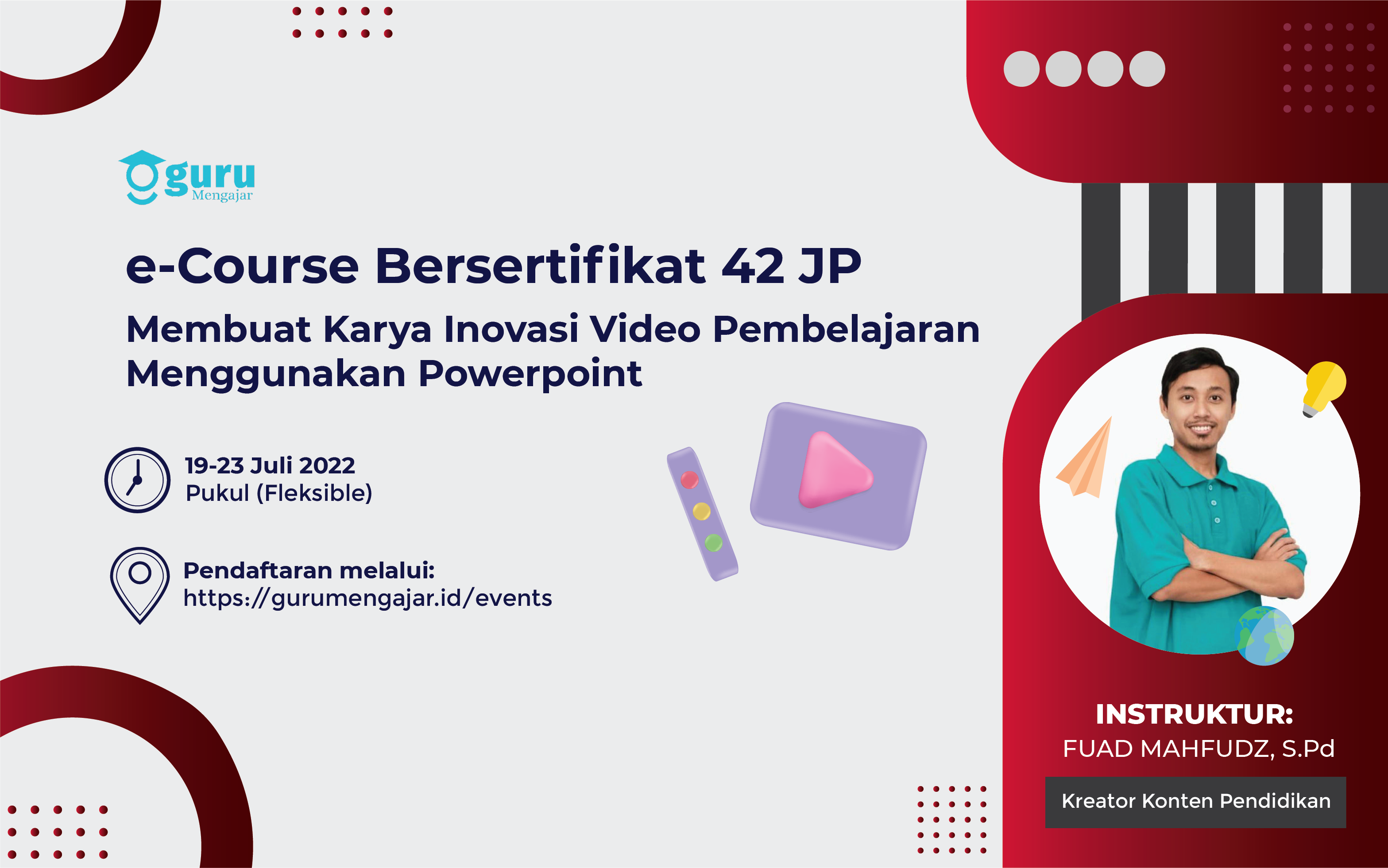 e-Course 42 JP Membuat Karya Inovasi Video Pembelajaran Menggunakan Powerpoint